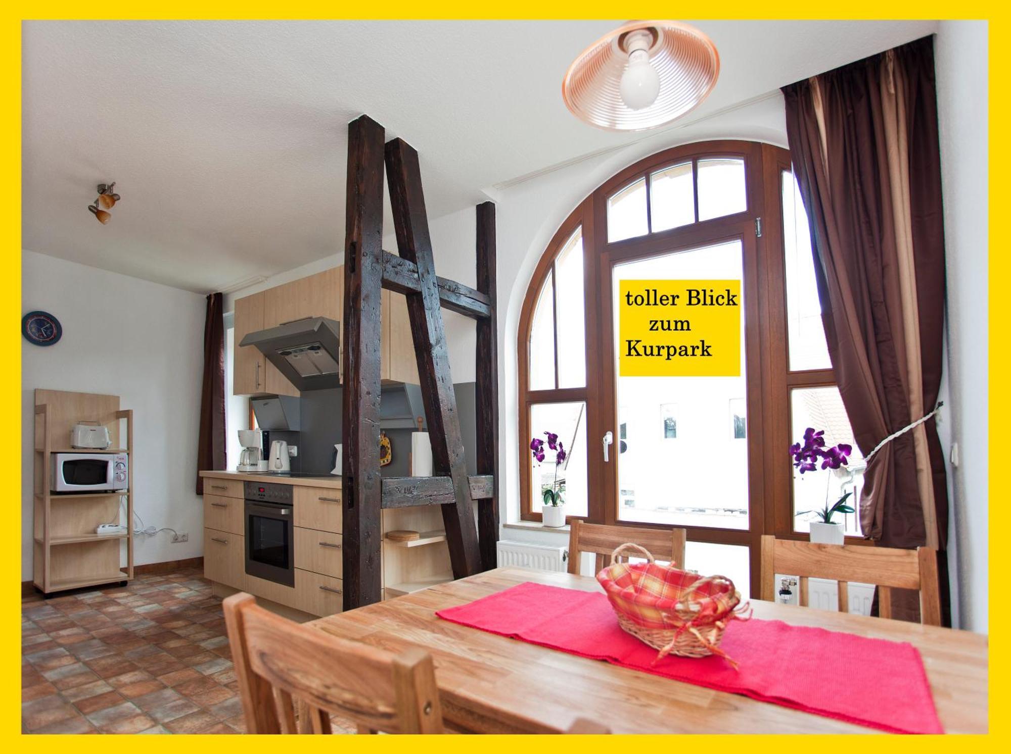 Ferienwohnung Auszeit Am Kurpark Bad Berka - Balkon - Ruhige Lage- Gratis Parkplatz & Wlan Exteriör bild